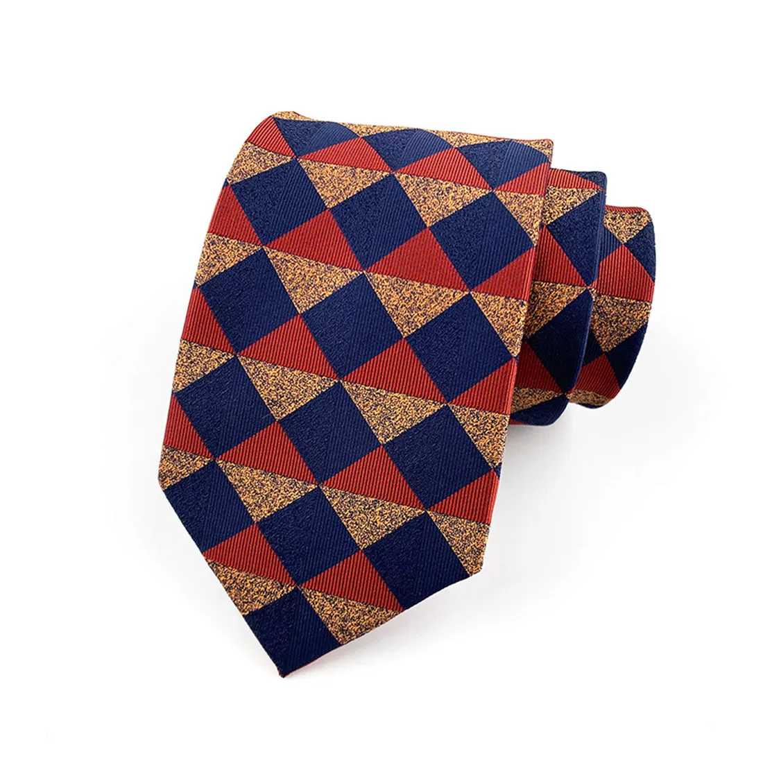 Jacquard Silk Necktie Woven Classic British Style Plaid Neck Ties | TS1-22