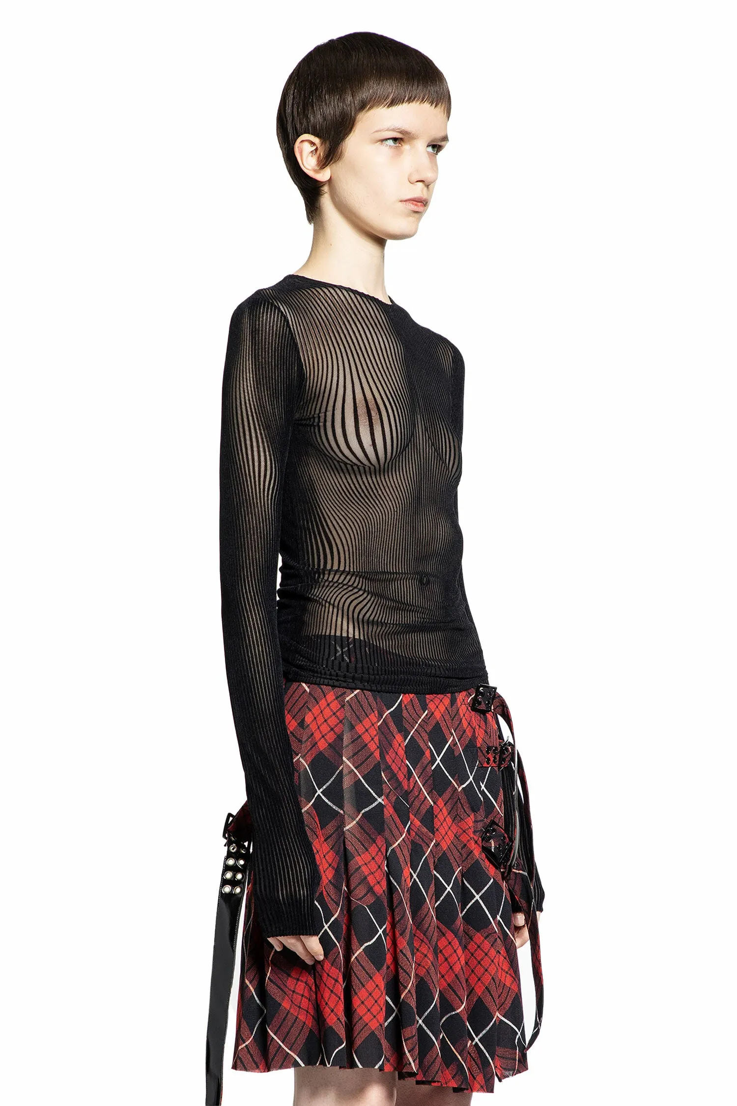 JEAN PAUL GAULTIER WOMAN BLACK TOPS