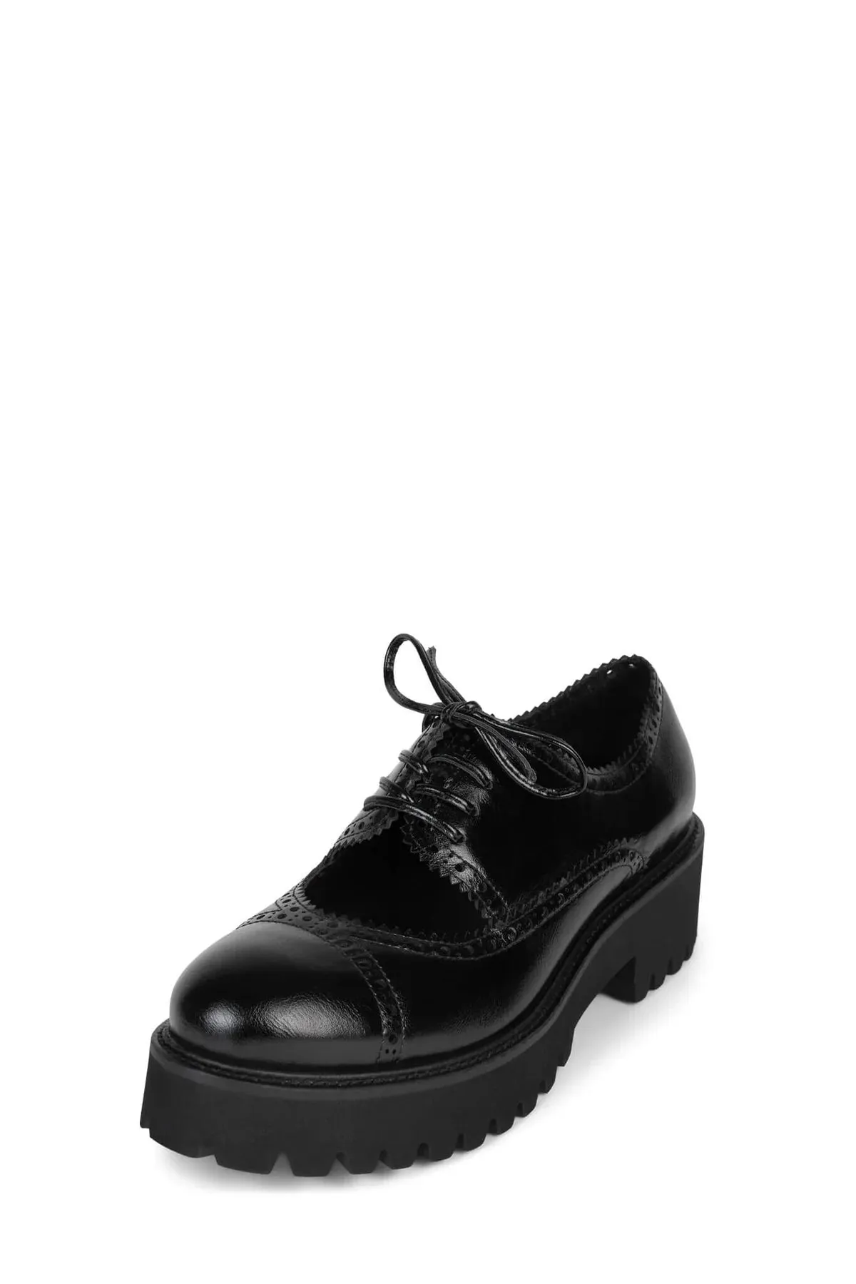 JEFFREY CAMPBELL REALISITC OXFORD -BLACK