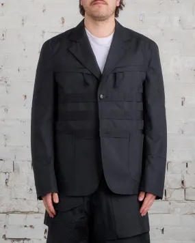 Junya Watanabe MAN Poly Oxford Utility Blazer Black