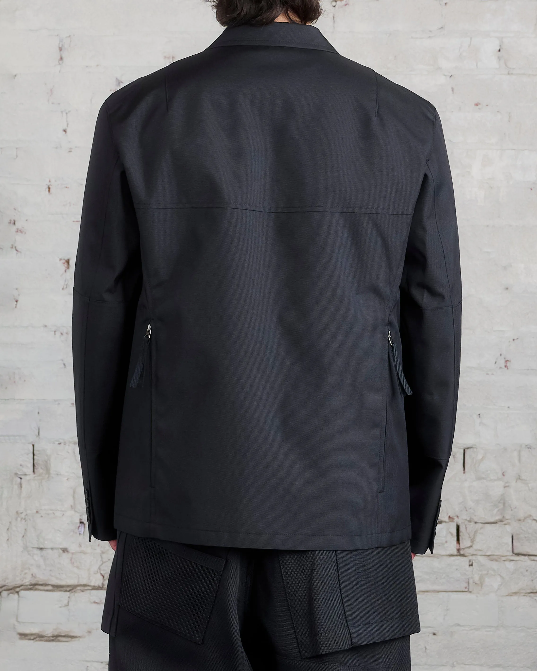 Junya Watanabe MAN Poly Oxford Utility Blazer Black