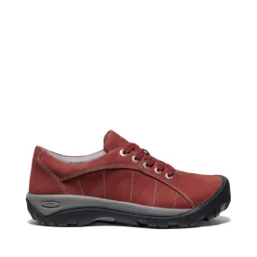 KEEN Women's Presidio Leather Tie in Fired Brick Red