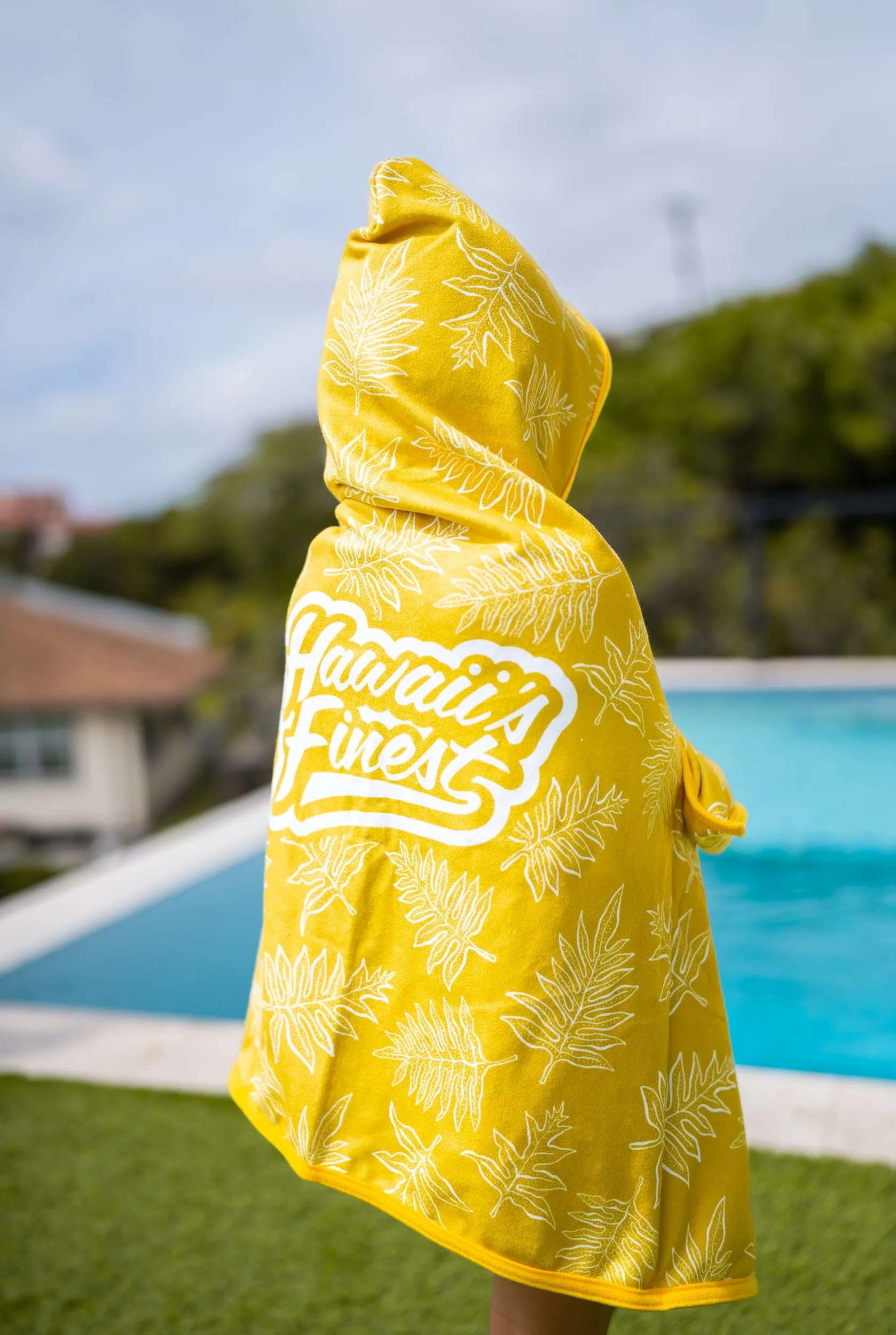 KEIKI PONCHO YELLOW LAUAE TOWEL