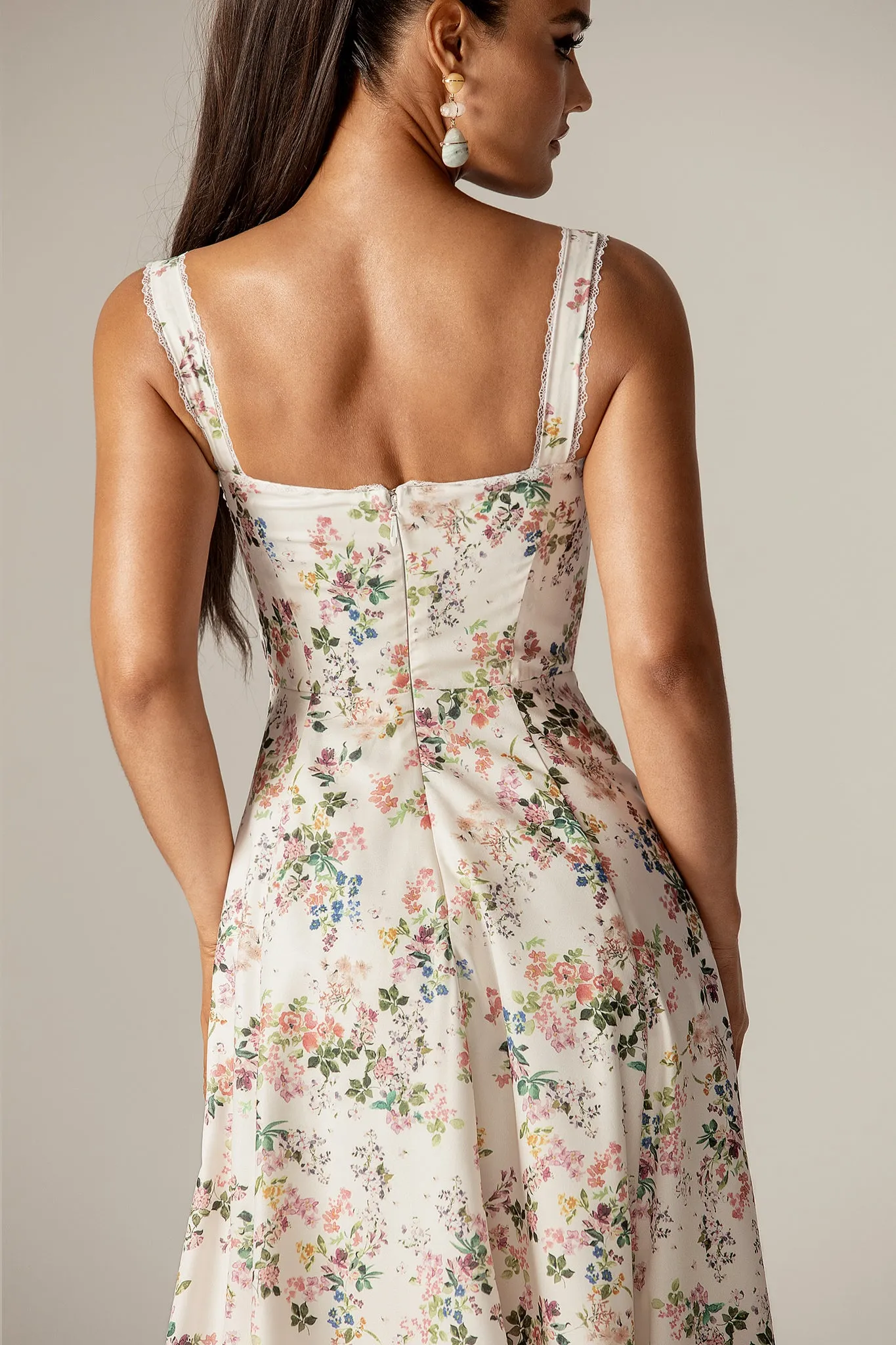 Kisha Floral Midi Sundress (Garden Print)