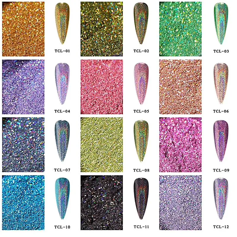 Laser Holographic Chrome Pigments Shimmer