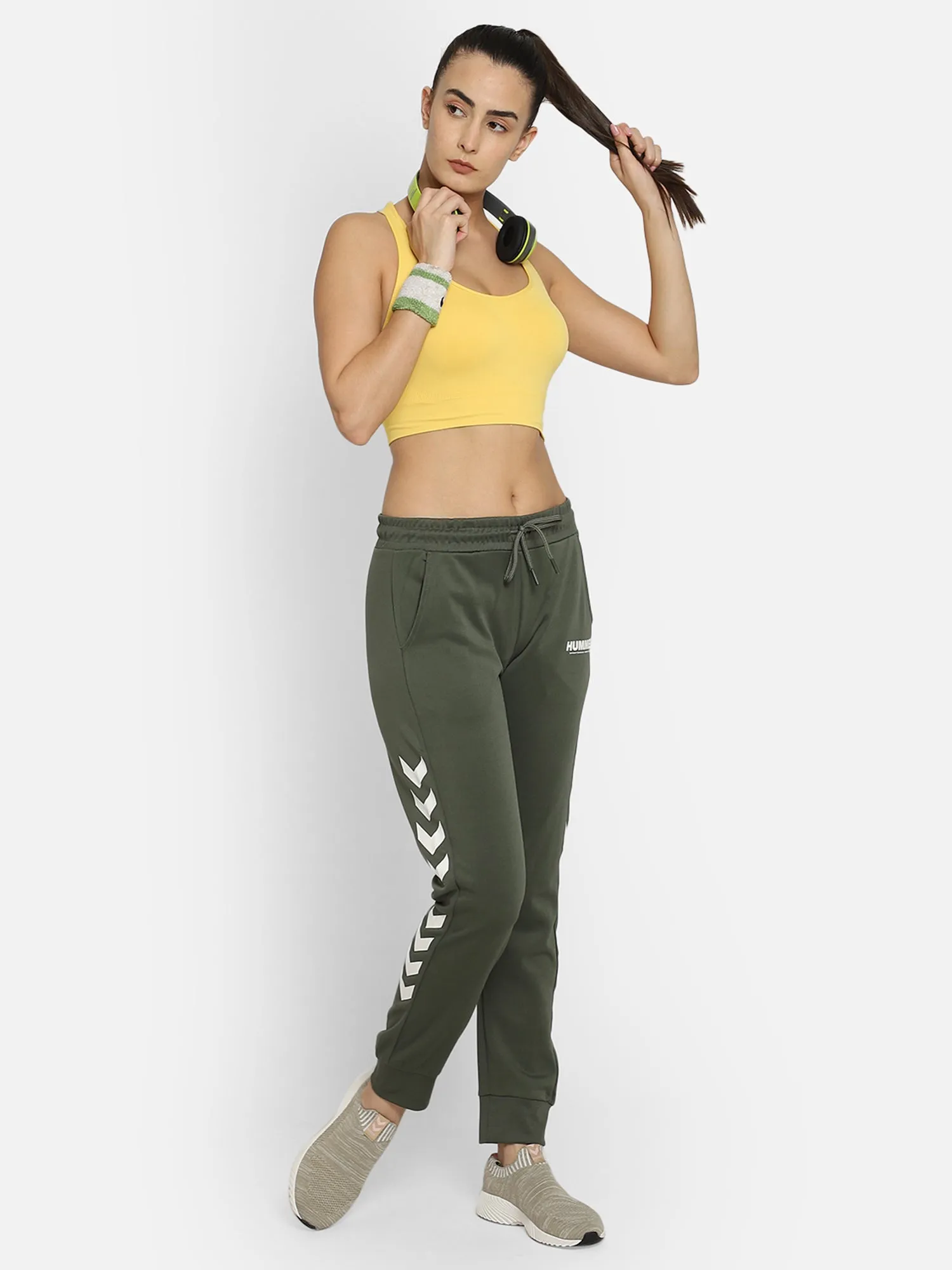 Legacy Women Polyester Green Training Pant