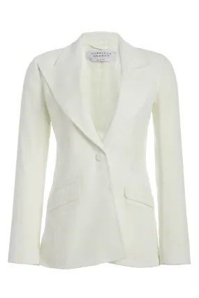 Leiva Blazer in Ivory Sea Island Cotton Corduroy