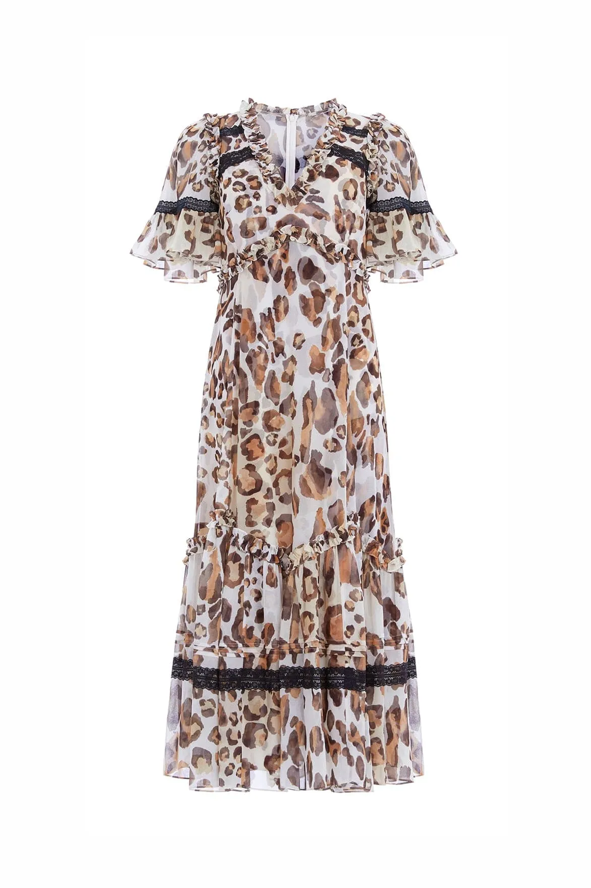 Leopard Sonata Georgette Ballerina Dress