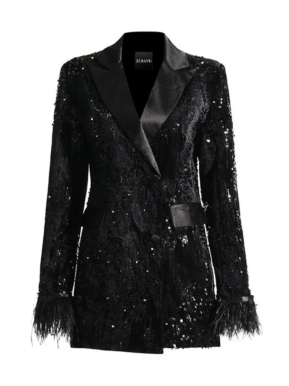 LETTE Sequins Blazer Dress