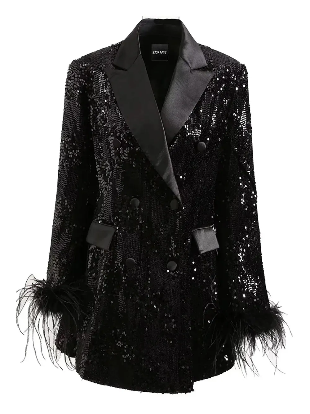 LETTE Sequins Blazer Dress