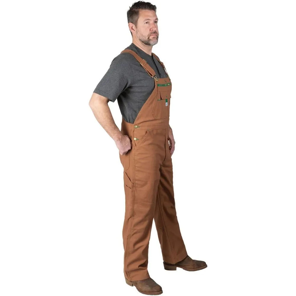 Liberty Men's Duck Bib Work Overall YB790 - Brown