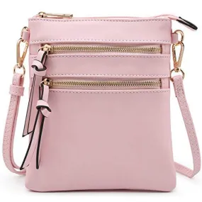 Lightweight Functional Multi Pocket Vegan Leather Shoulder Crossbody Bag l Dasein