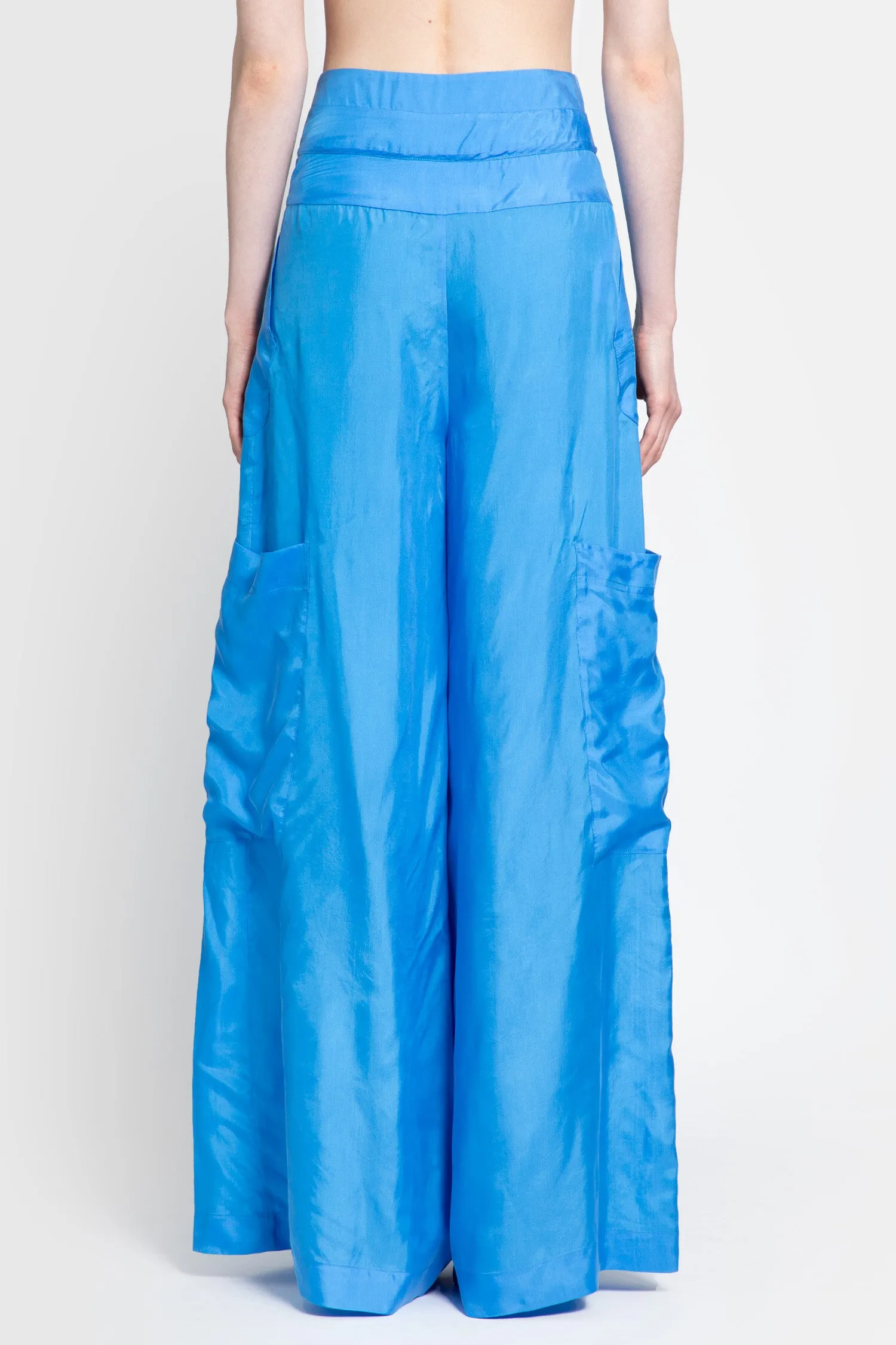 LISA VON TANG WOMAN BLUE TROUSERS