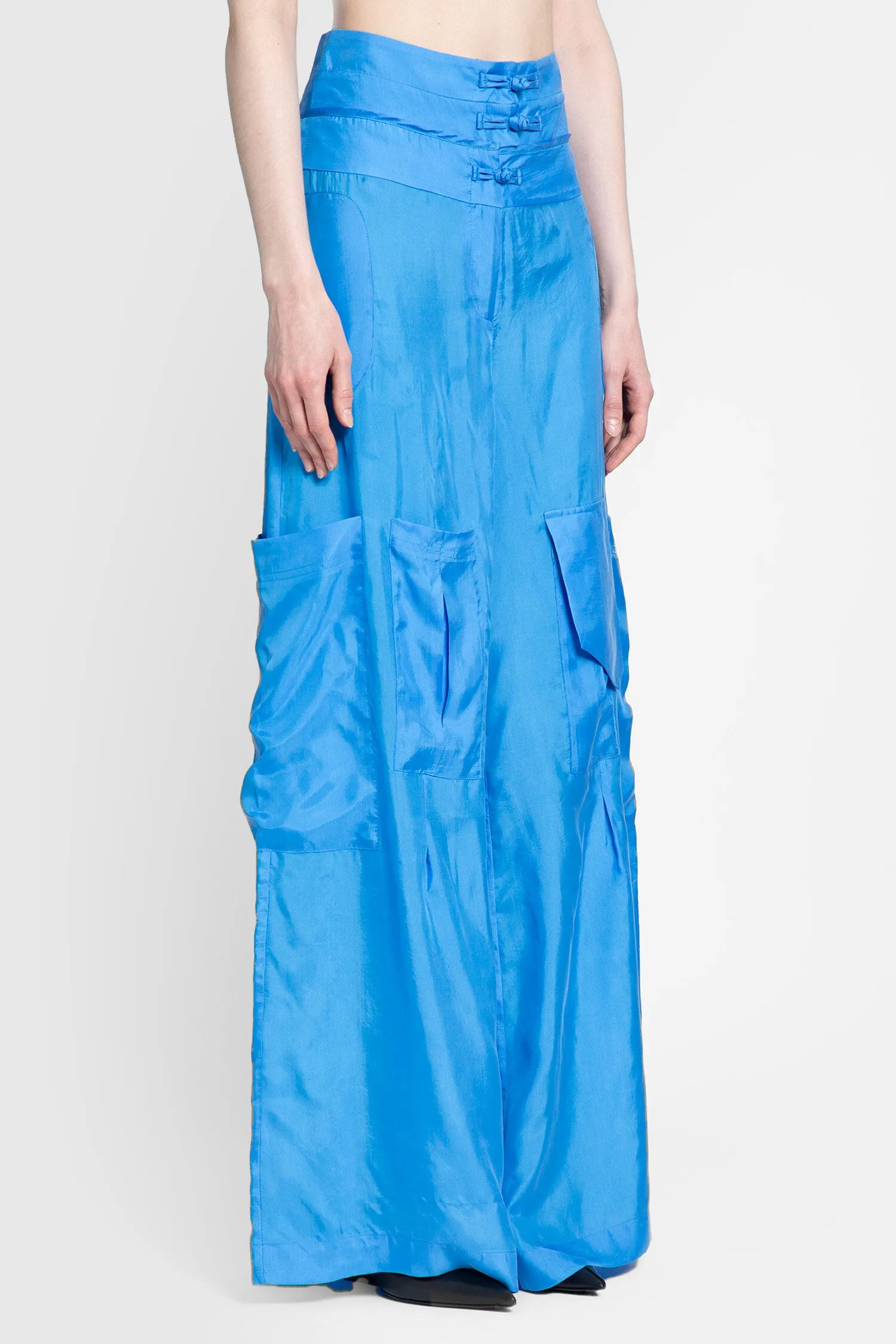 LISA VON TANG WOMAN BLUE TROUSERS