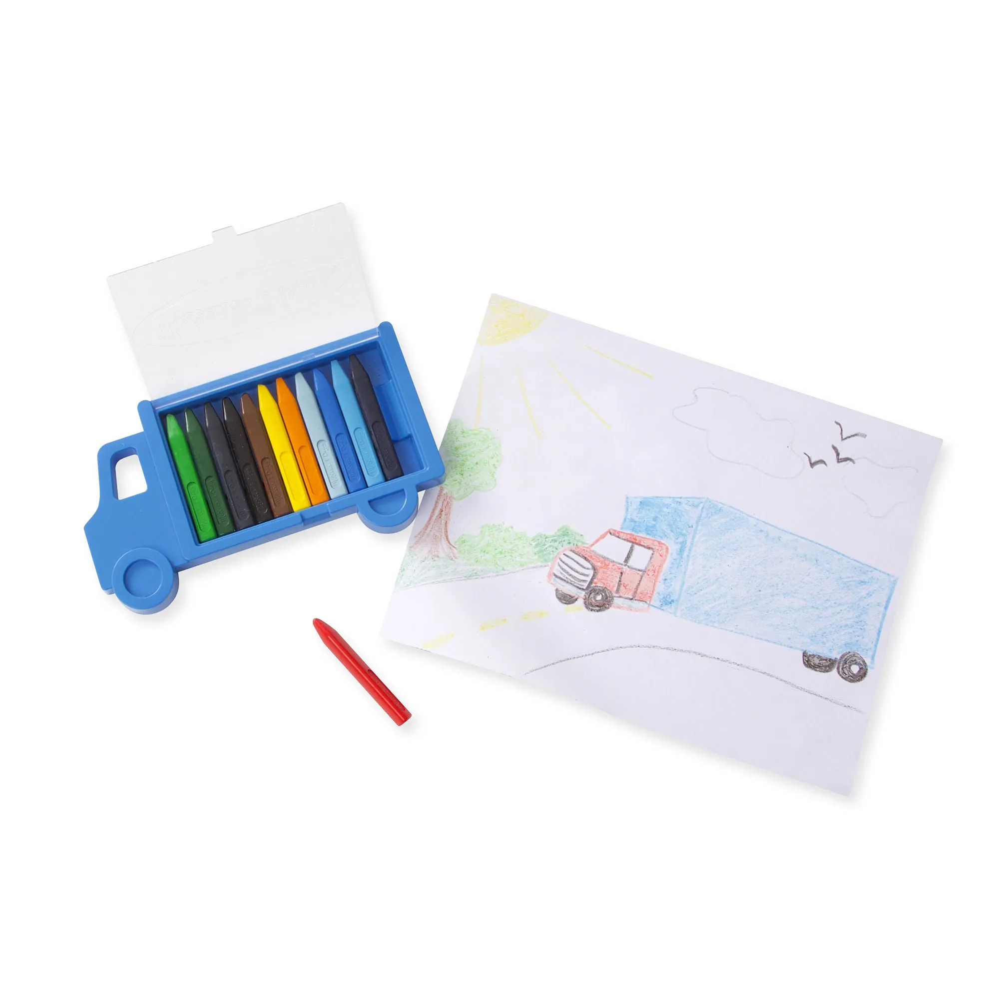 Melissa & Doug Truck Crayon Set