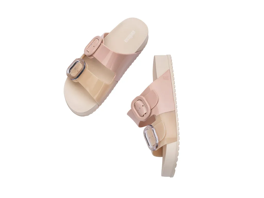 Melissa Cozy AD Beige Platform Unisex Slides Slip Ons