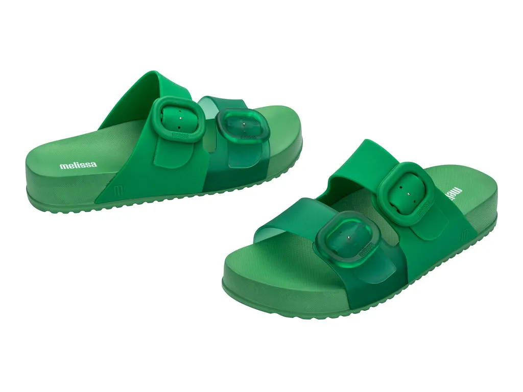 Melissa Cozy AD Green Platform Unisex Slides Slip Ons