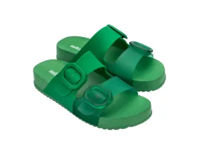 Melissa Cozy AD Green Platform Unisex Slides Slip Ons