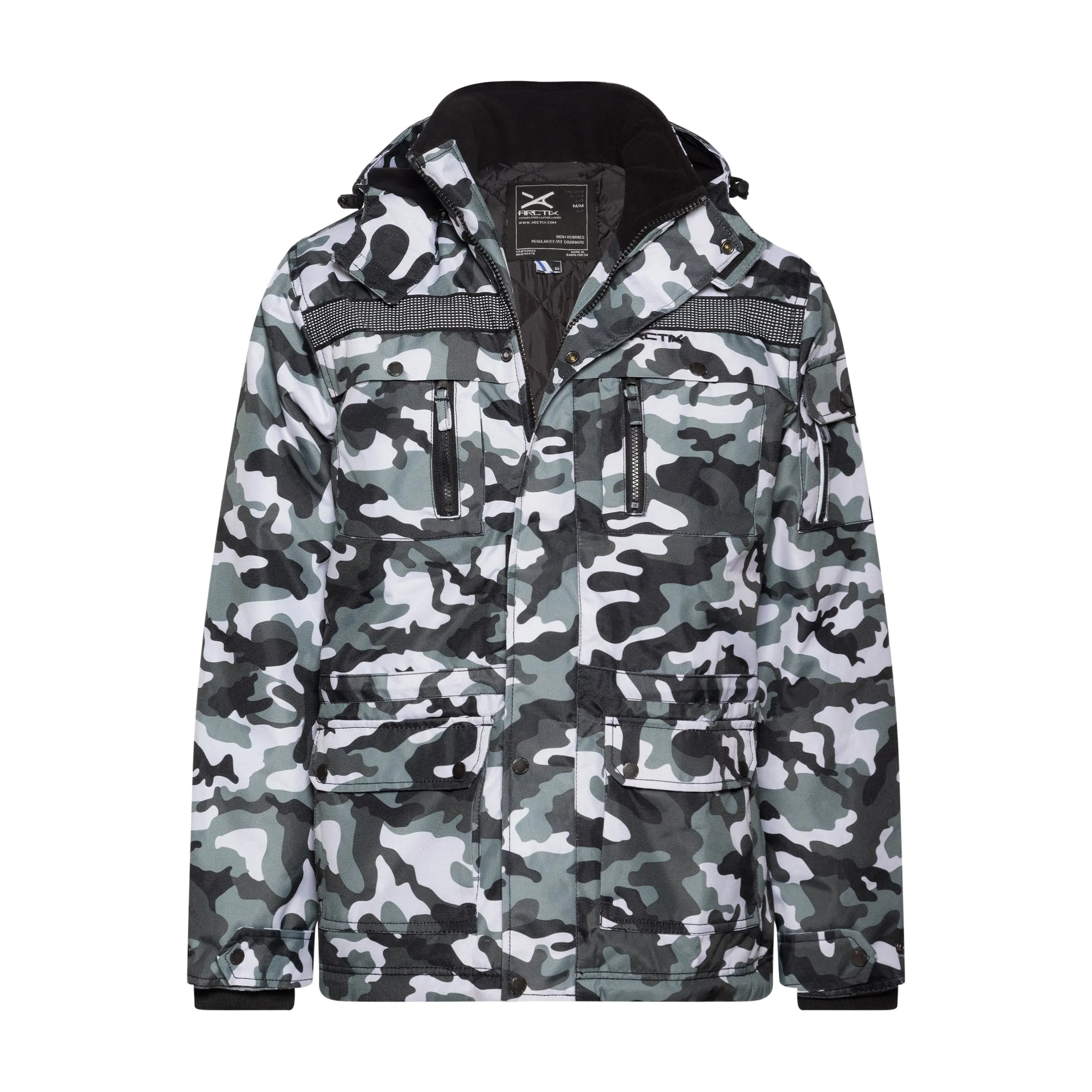 Men's Camo Performance Tundra Jacket with Added Reflective Visibility