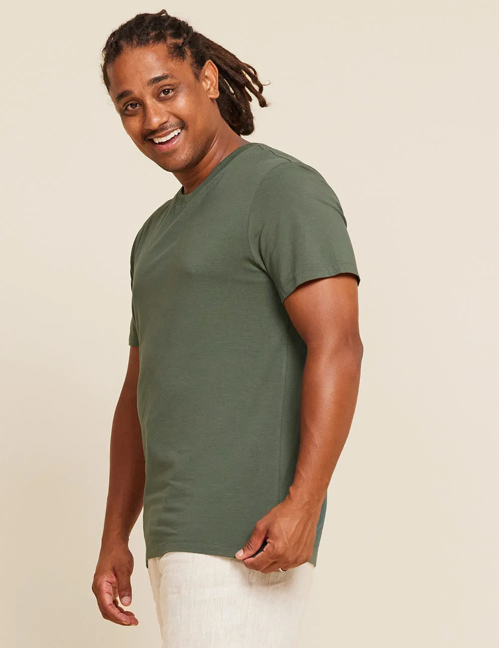 Men's Classic Crew Neck T-Shirt - Moss