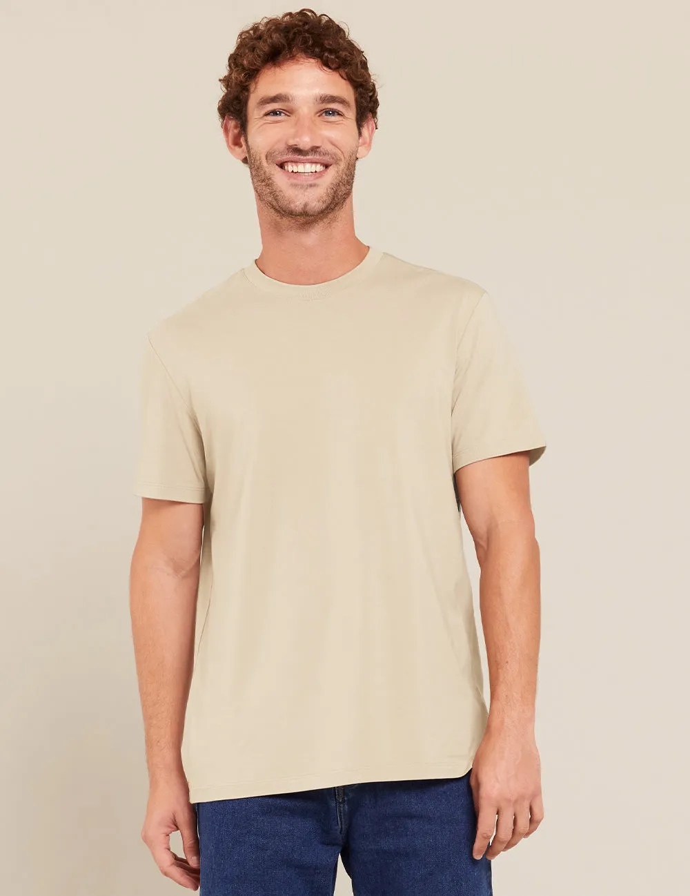 Men's Classic Crew Neck T-Shirt - Stone