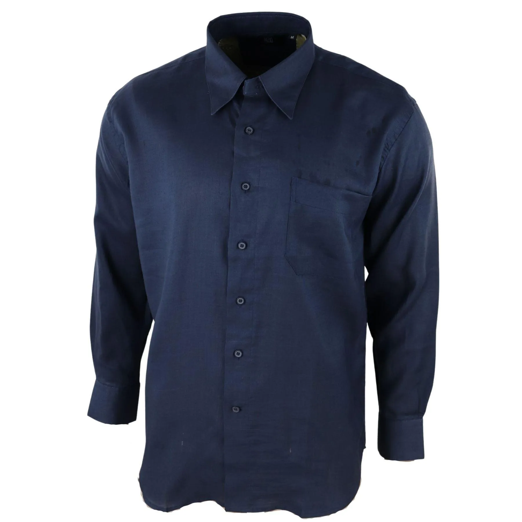 Mens Linen Summer Shirt Breathable Fabric Classic Full Sleeve