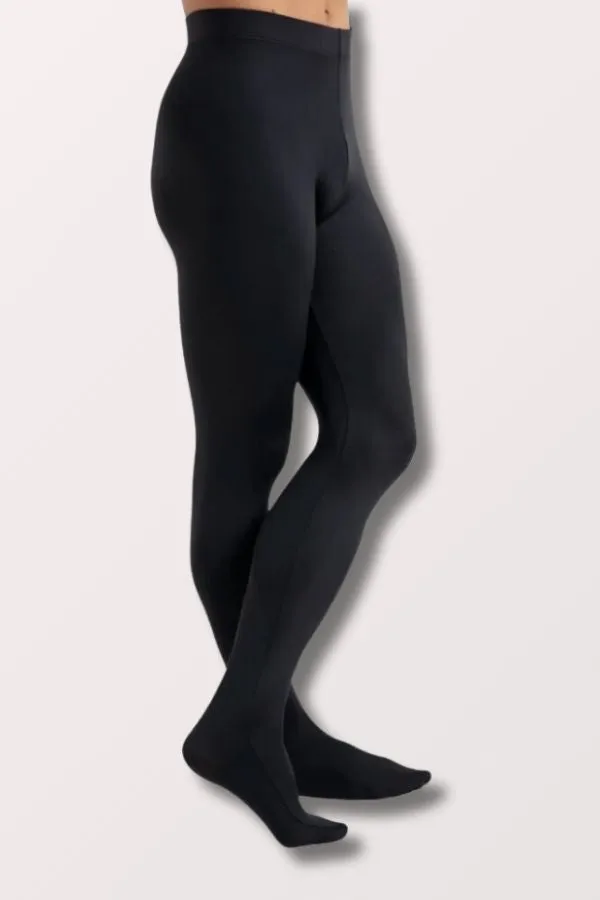 Men's Ultra Soft Footed Tights - Black