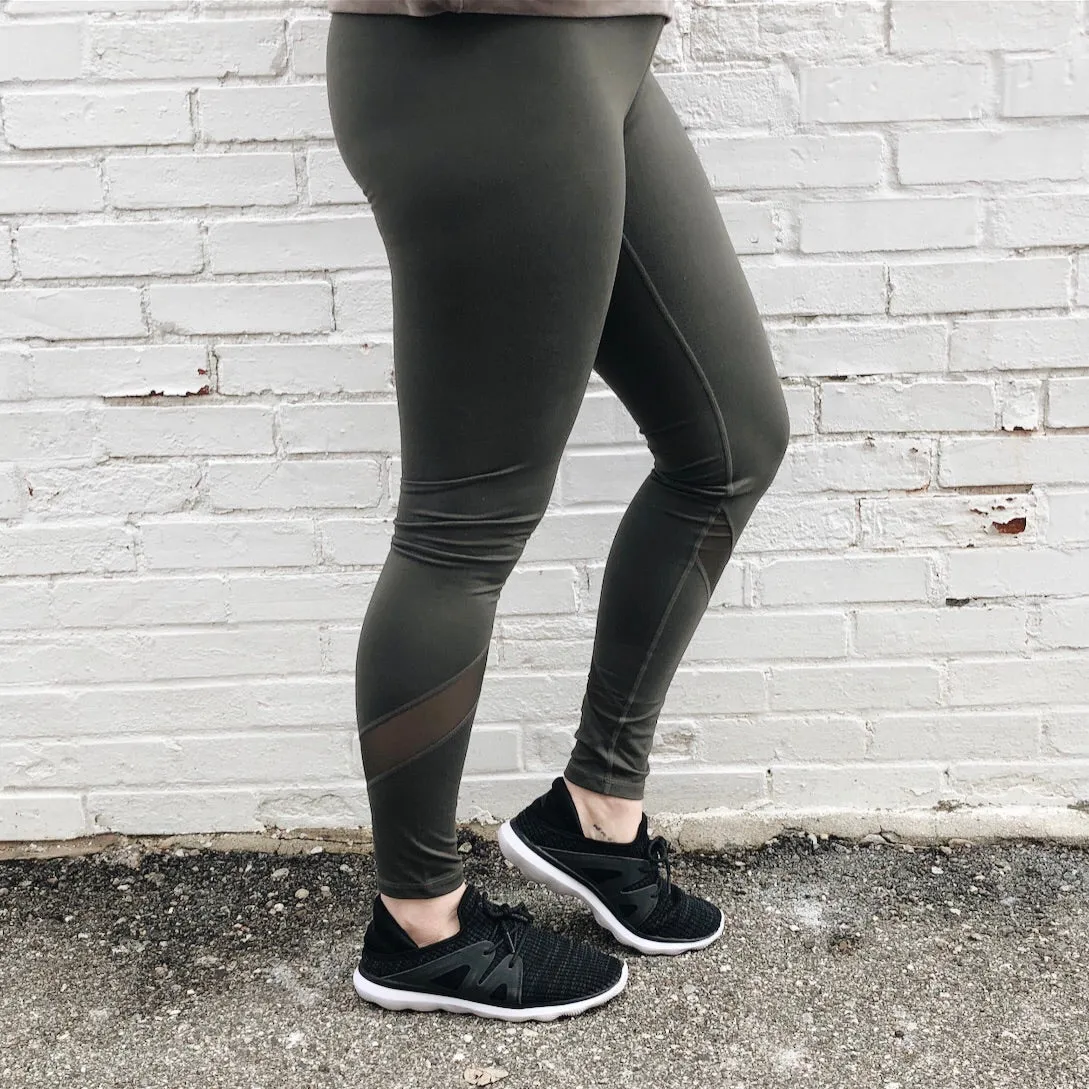 Mesh Splice Leggings • 1324