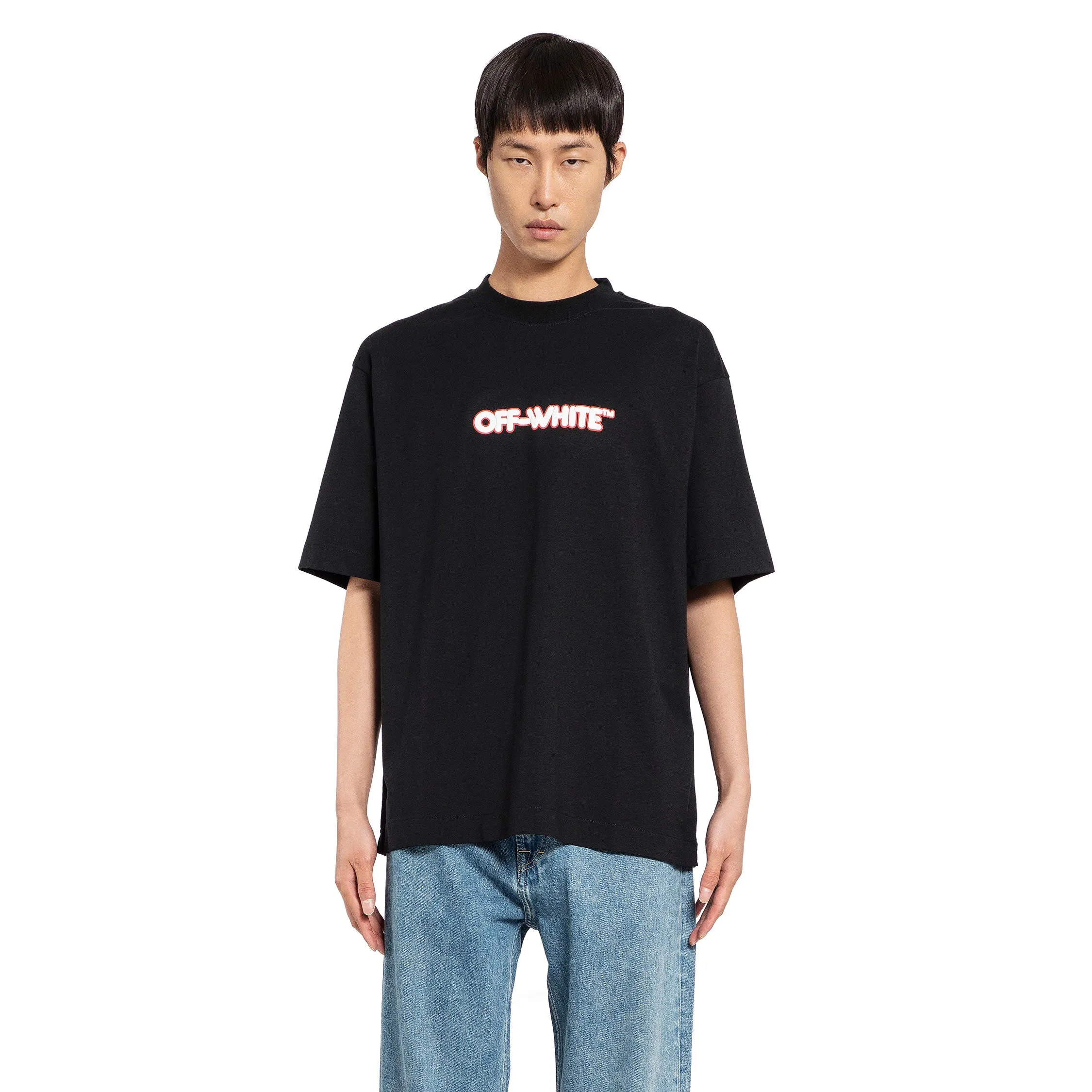 OFF-WHITE MAN BLACK T-SHIRTS & TANK TOPS