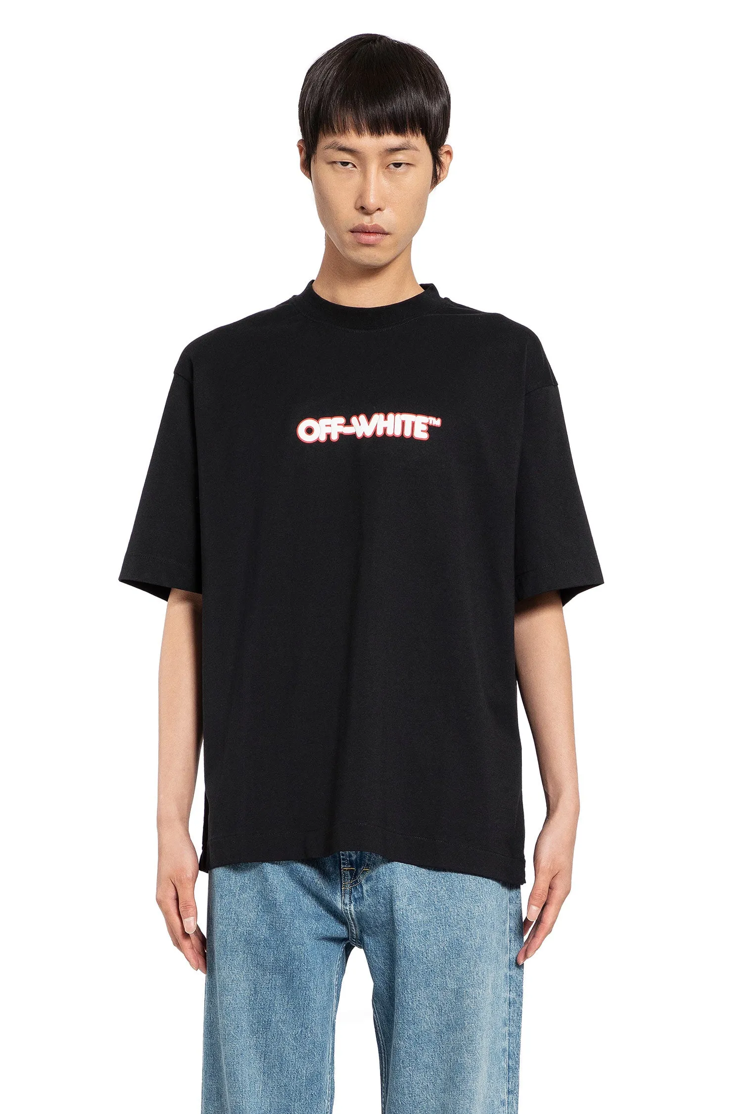 OFF-WHITE MAN BLACK T-SHIRTS & TANK TOPS