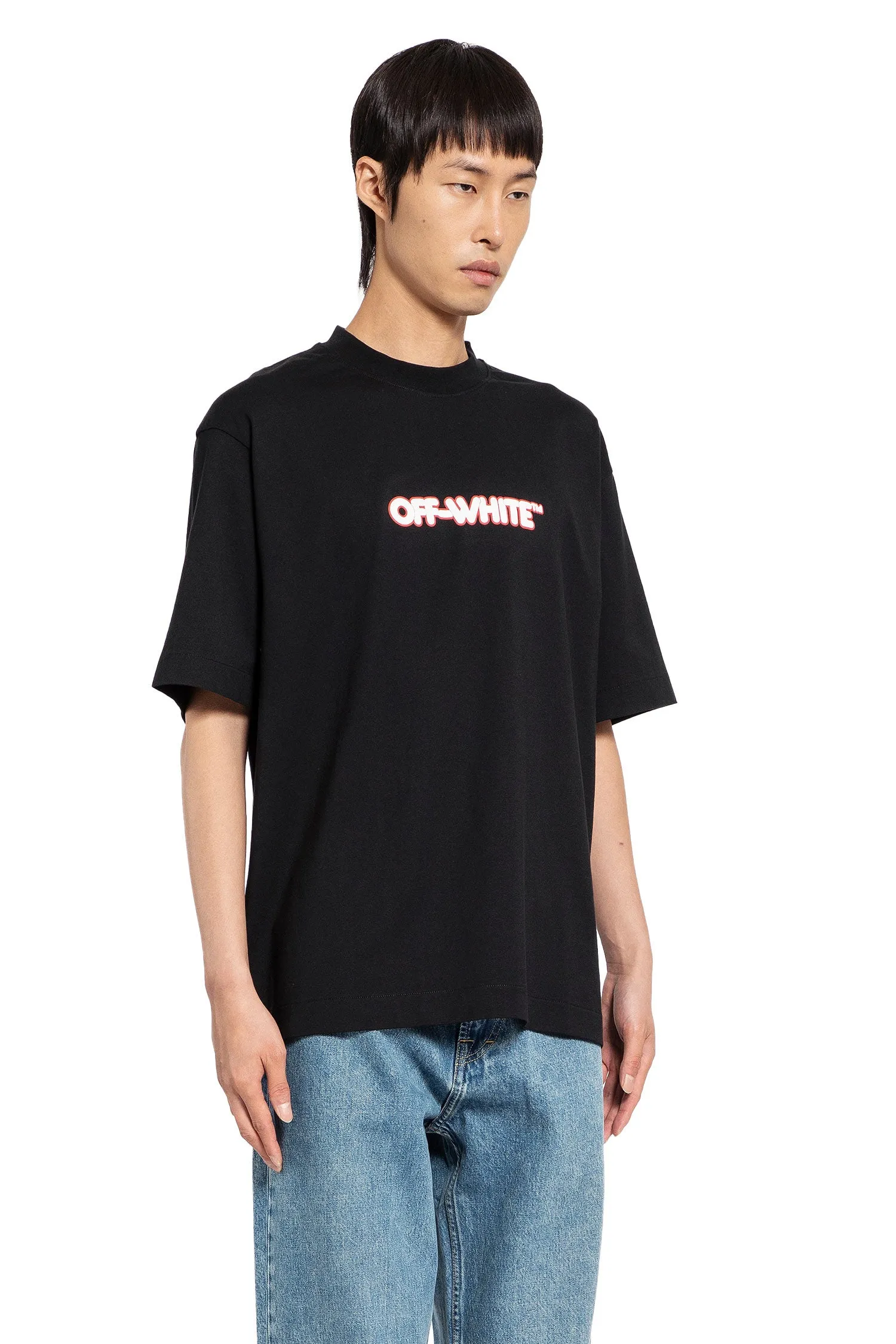 OFF-WHITE MAN BLACK T-SHIRTS & TANK TOPS