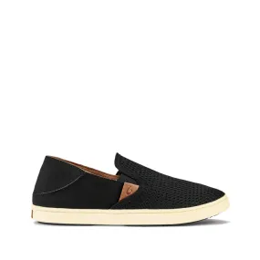 OluKai Women's Pehuea Mesh Slip On Sneaker in Black