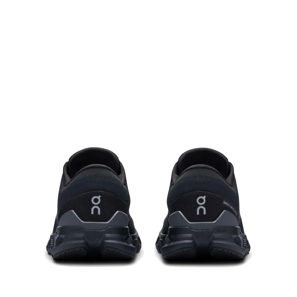 On Men's Cloud X 4 Sneaker in Black/Eclipse