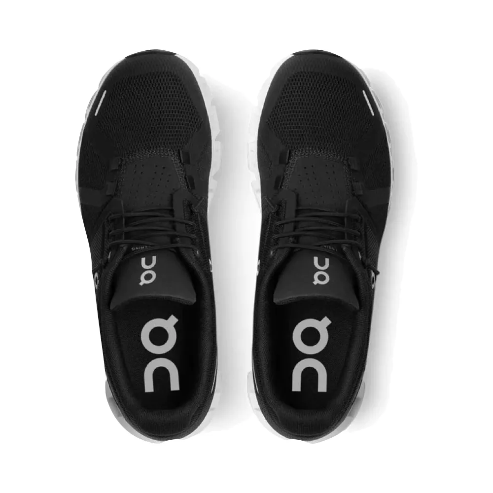 On Women's Cloud 5 Sneaker in Black/White