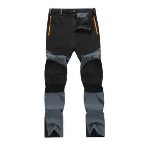 Outdoor Dry Thin Elastic Pants Mens Windproof Breathable Wicking Hiking Climbing Trousers