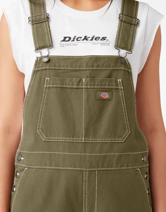 Overalls - Dickies Women's Cropped Carpenter Bib Overalls FBR04