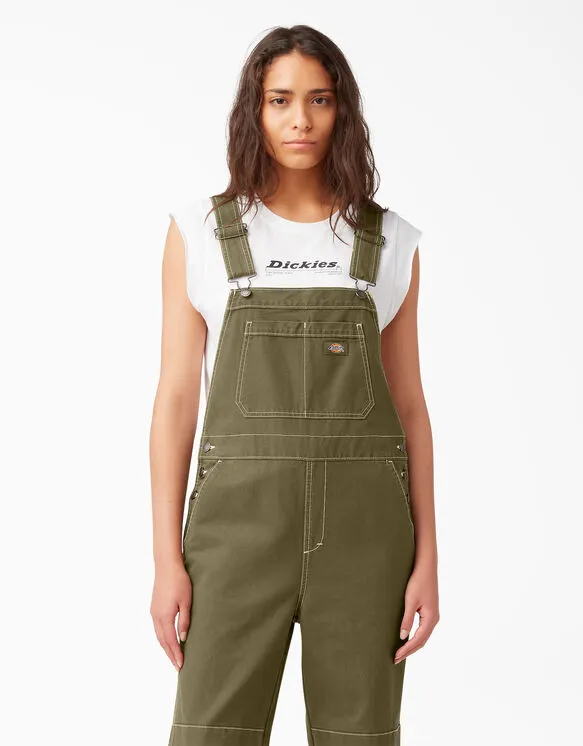 Overalls - Dickies Women's Cropped Carpenter Bib Overalls FBR04