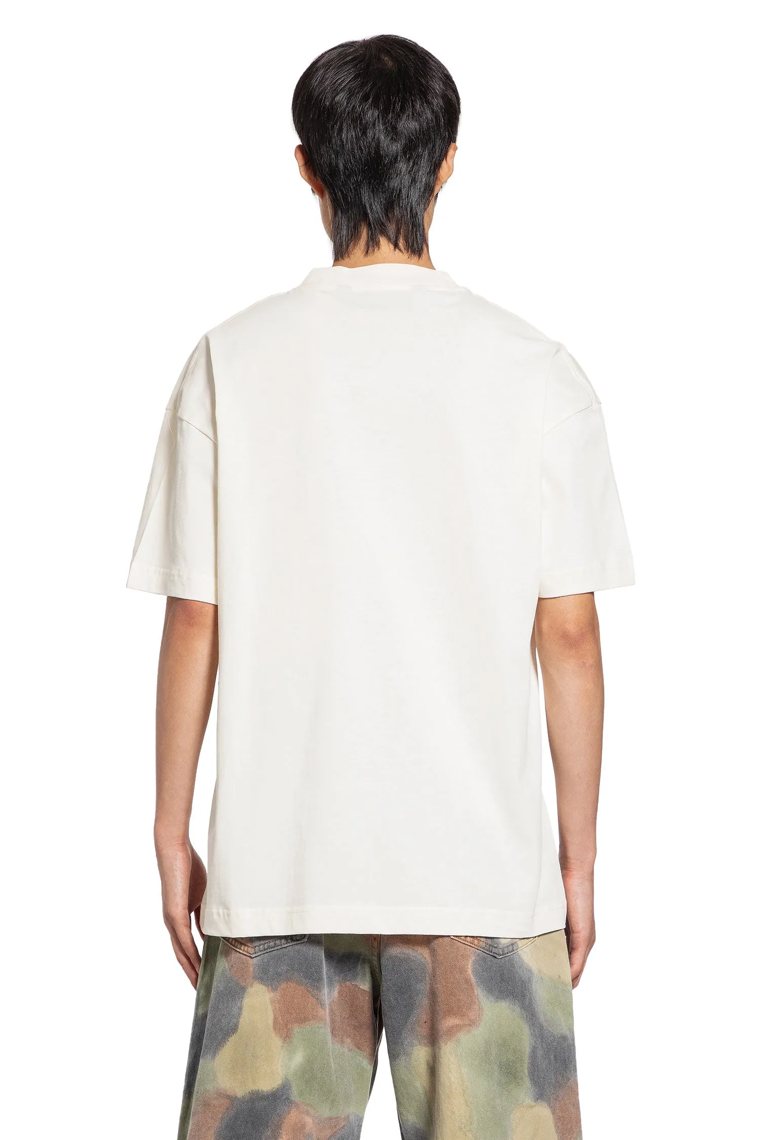 PALM ANGELS MAN OFF-WHITE T-SHIRTS & TANK TOPS