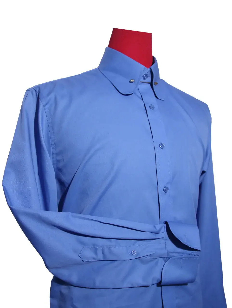 Penny Pin Collar Shirt | Blue Shirt