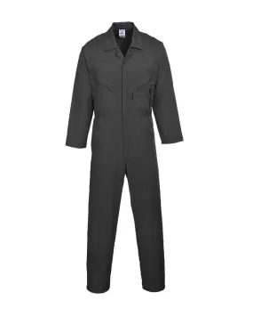 Portwest Black Liverpool-Zip Coverall Regular