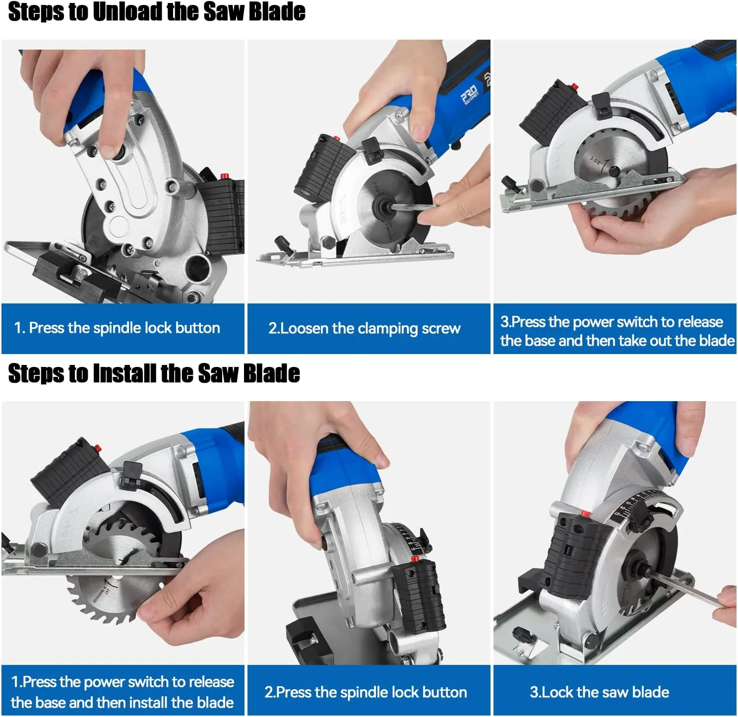 Prostormer 500W Mini Circular Saw