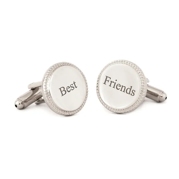 Proudly Made in the USA Our Round Beaded Edge CuffLinks