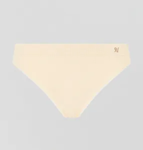 Ribbed high leg brief [Oat]