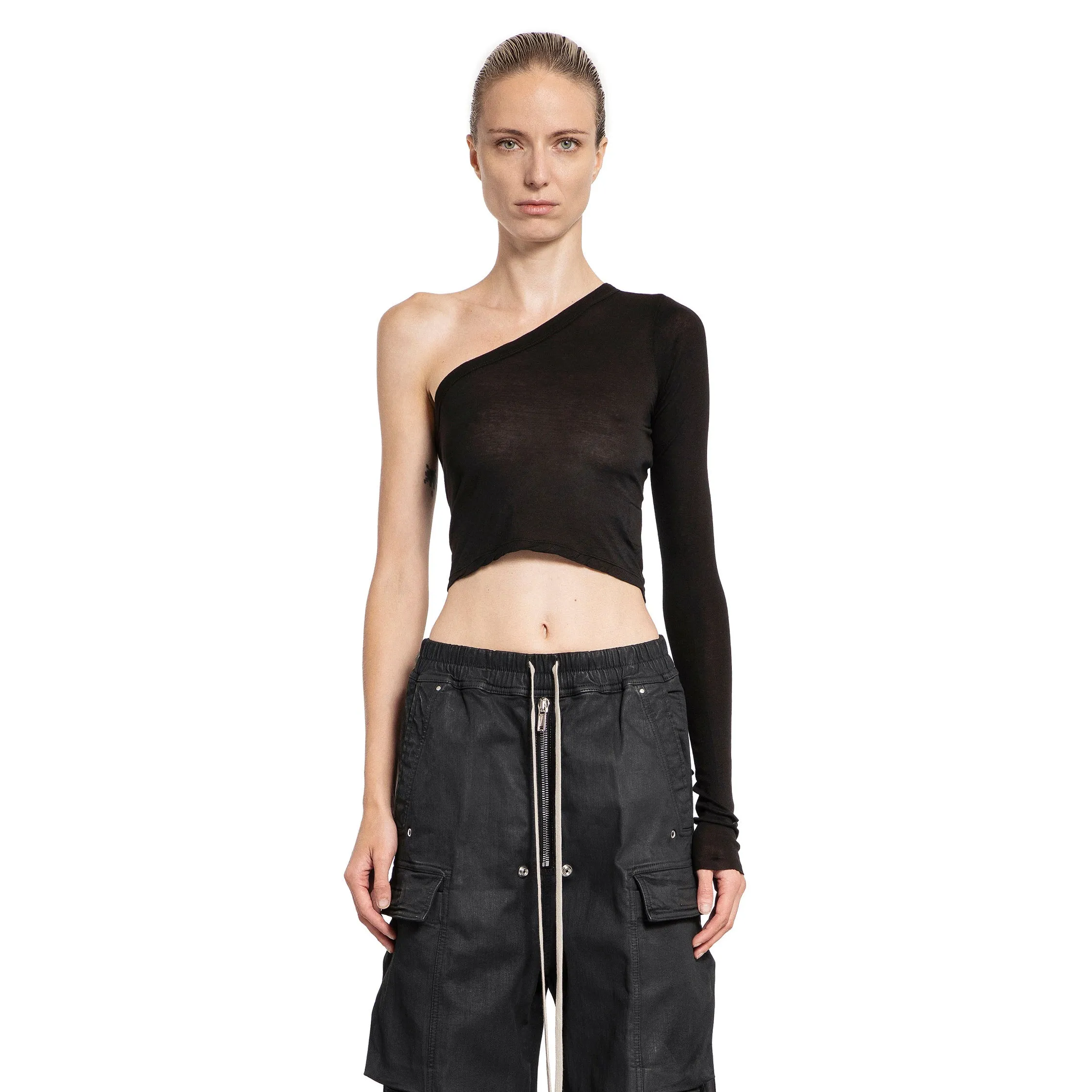 RICK OWENS DRKSHDW WOMAN BLACK TOPS