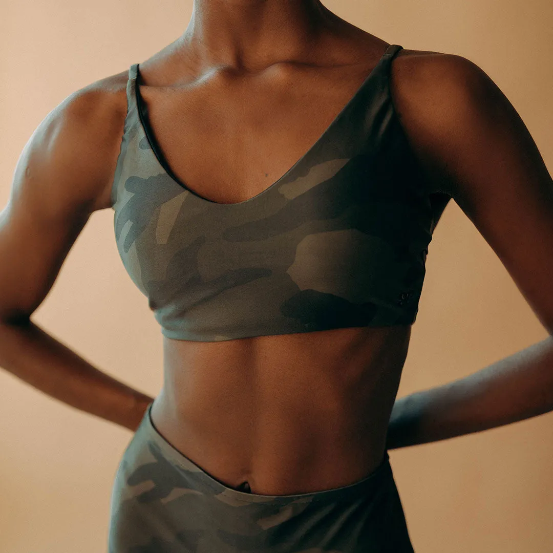 Rise Bralette, Camo