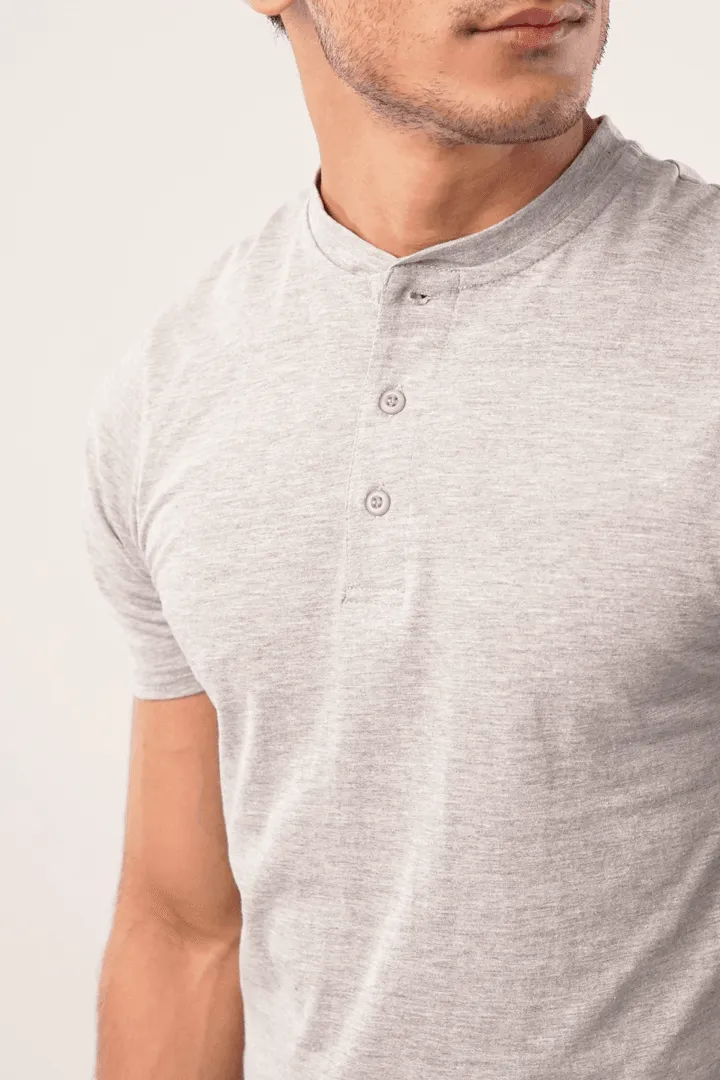 Rock Short Sleeve Henley T-Shirt