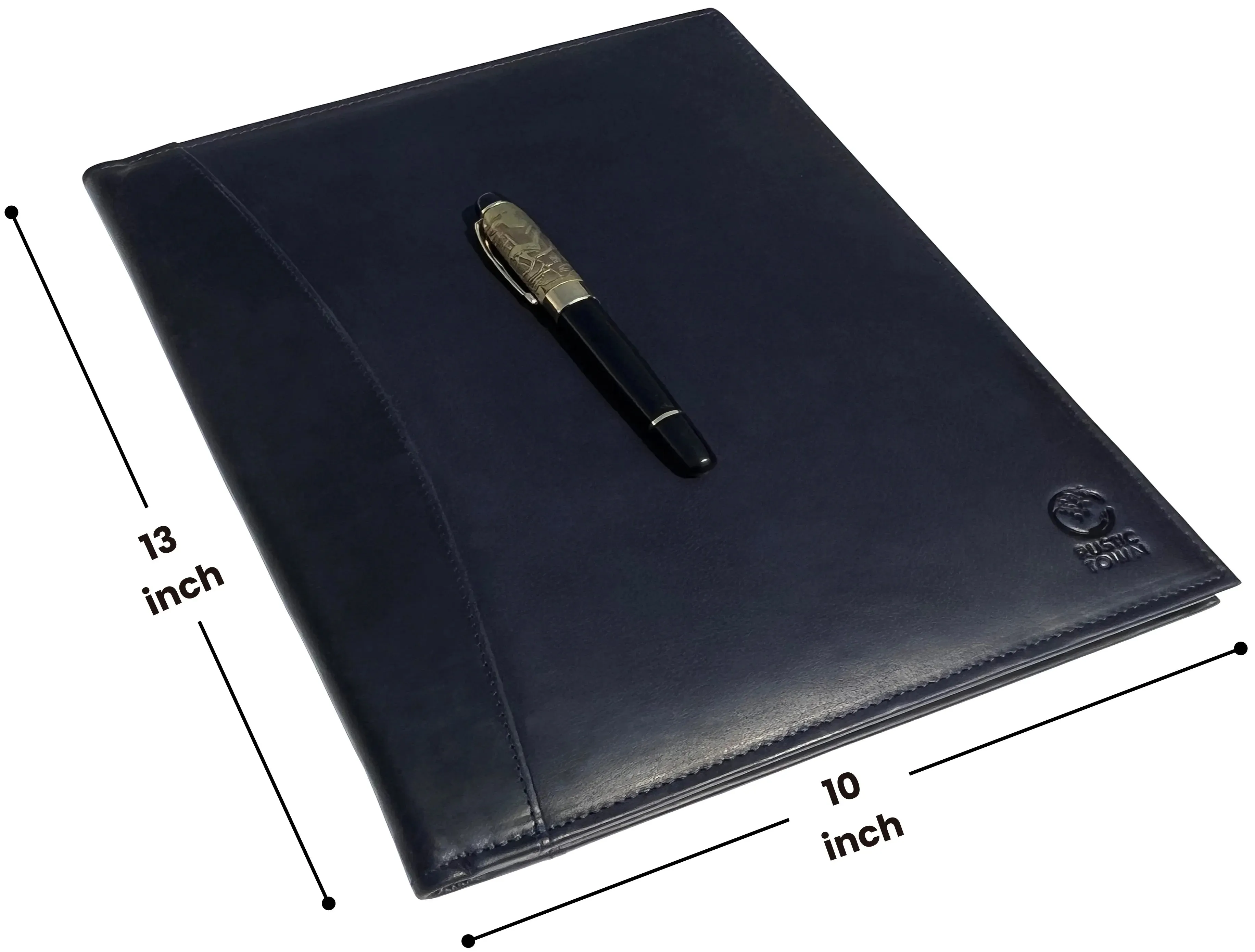 Royal Leather Portfolio (Royal Blue)