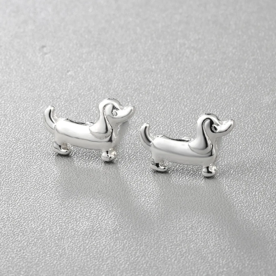 Sausage Dog Stud Earrings