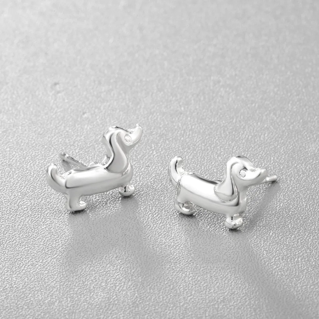 Sausage Dog Stud Earrings