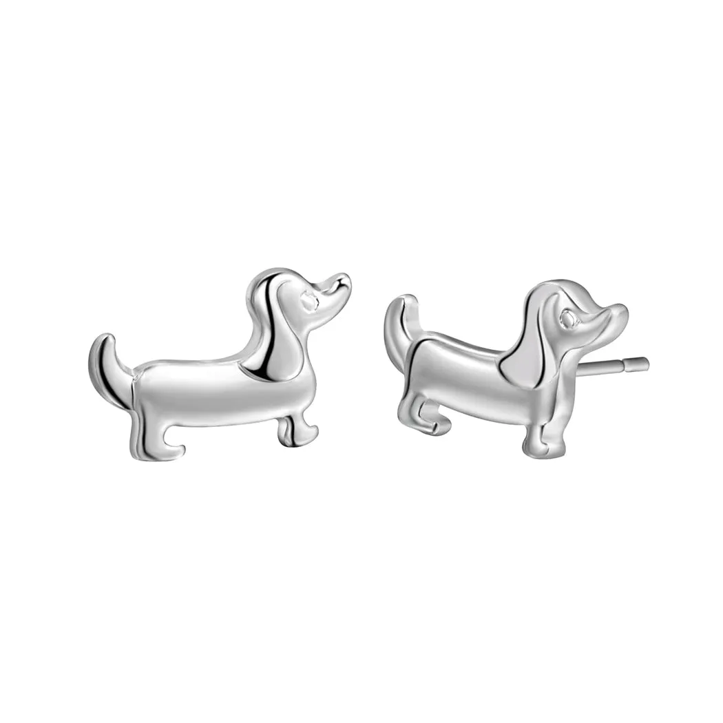 Sausage Dog Stud Earrings